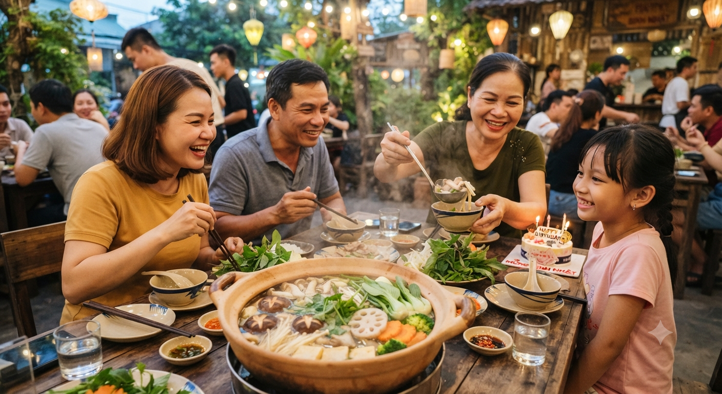Sự kết hợp tinh tế giữa vị ngọt tự nhiên của nấm và rau củ